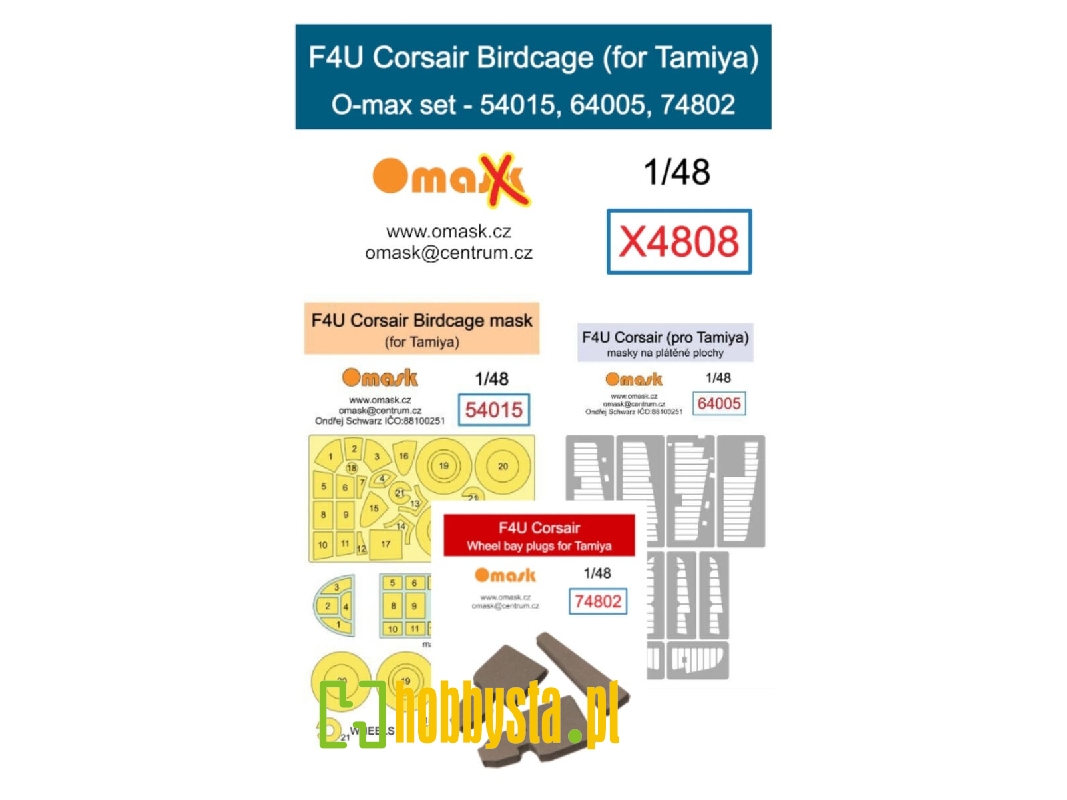 F4u Corsair Birdcage O-max Set (For Tamiya) - zdjęcie 1