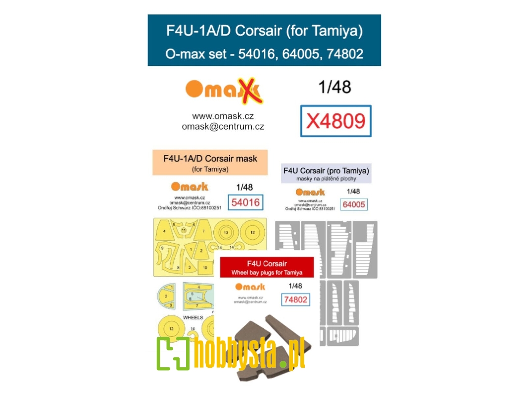 F4u-1a/D Corsair O-max Set (For Tamiya) - zdjęcie 1 F4u-1a/D Corsair O-max Set (For Tamiya) - zdjęcie 1