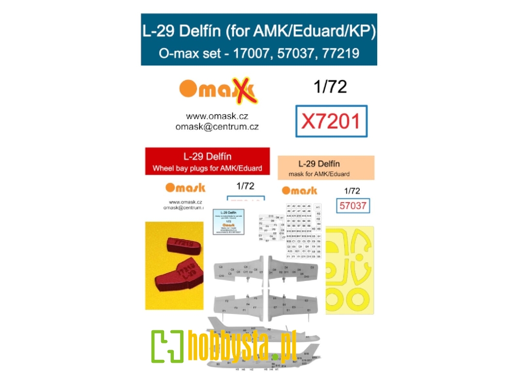 L-29 Delfín O-max Set (For Amk/Eduard/Kp) - zdjęcie 1 L-29 Delfín O-max Set (For Amk/Eduard/Kp) - zdjęcie 1