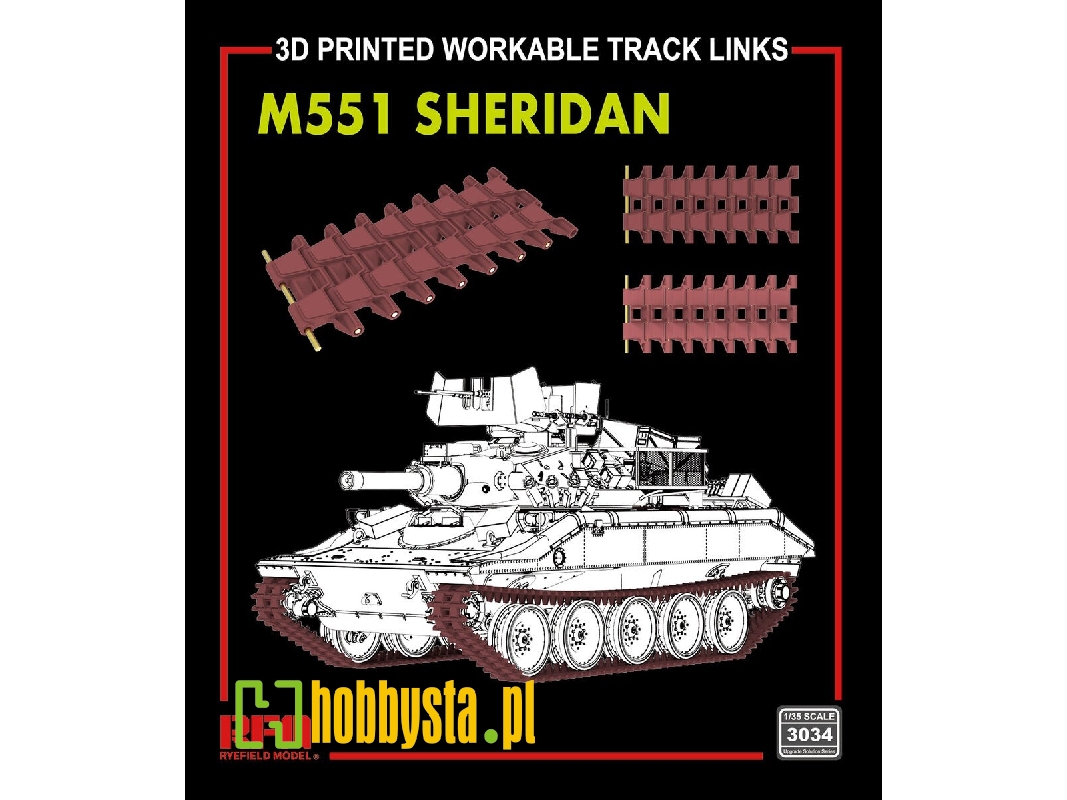 M551 Workable Tracks (3d Printed) - zdjęcie 1 M551 Workable Tracks (3d Printed) - zdjęcie 1