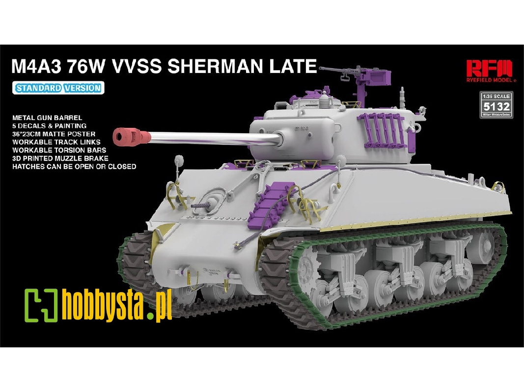 M4a3 76w Vvss Sherman Late Standard Version - zdjęcie 1 M4a3 76w Vvss Sherman Late Standard Version - zdjęcie 1