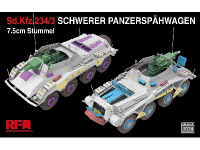 Sd.Kfz.234/3 Schwerer Panzerspahwagen 7.5cm Stummel - zdjęcie 3