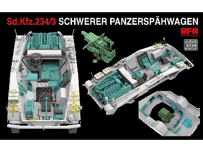 Sd.Kfz.234/3 Schwerer Panzerspahwagen 7.5cm Stummel - zdjęcie 4