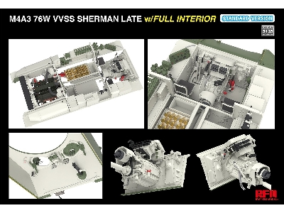 M4a3 76w Vvss Sherman Late With Full Interior Standard Version - zdjęcie 9