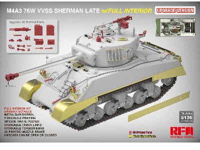 M4a3 76w Vvss Sherman Late With Full Interior Updated Version - zdjęcie 1