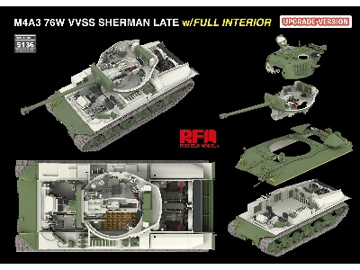 M4a3 76w Vvss Sherman Late With Full Interior Updated Version - zdjęcie 7