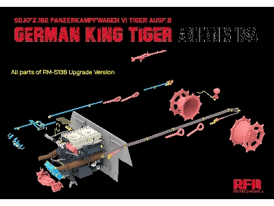 Sd.Kfz.182 Panzerkampfwagen Vi Tiger Ausf.B King Tiger Ardennes 1944 Updated Version - zdjęcie 2