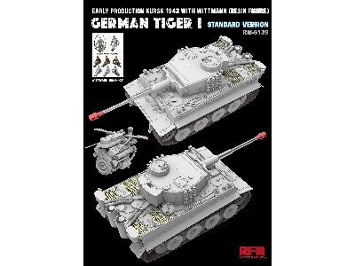 Sd.Kfz.181 Tiger I Early Production Kursk 1943 With Wittmann (Resin Figure) Standard Version - zdjęcie 2