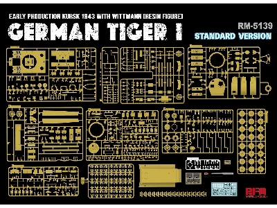 Sd.Kfz.181 Tiger I Early Production Kursk 1943 With Wittmann (Resin Figure) Standard Version - zdjęcie 3