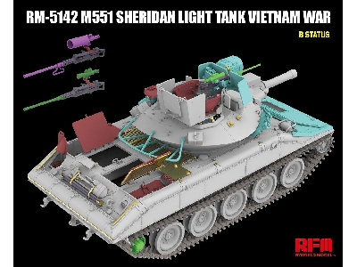 M551 Light Tank Sheridan Vietnam War - zdjęcie 7