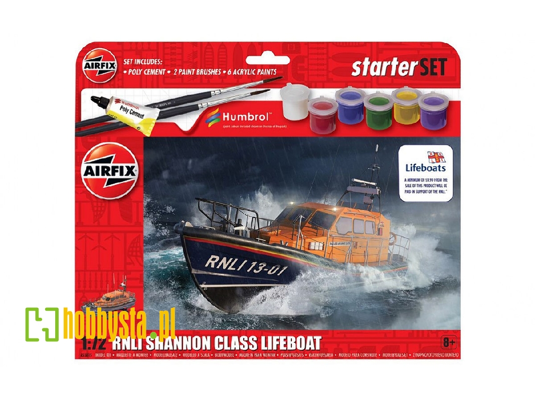 Rnli Shannon Class Lifeboat Starter Set (New Tooling) - zdjęcie 1 Rnli Shannon Class Lifeboat Starter Set (New Tooling) - zdjęcie 1