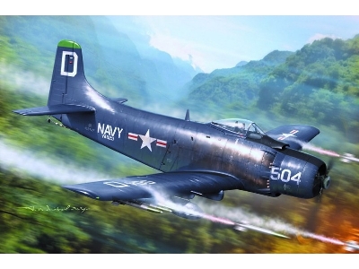 Ad-3 And 4 Skyraider Over Korea - zdjęcie 1