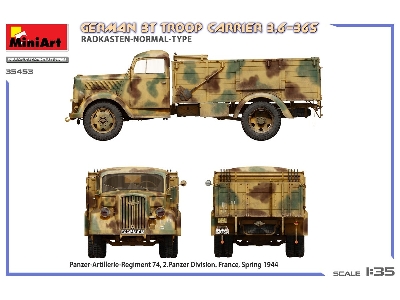 German 3t Troop Carrier 3,6-36s Radkasten-normal-type - zdjęcie 17