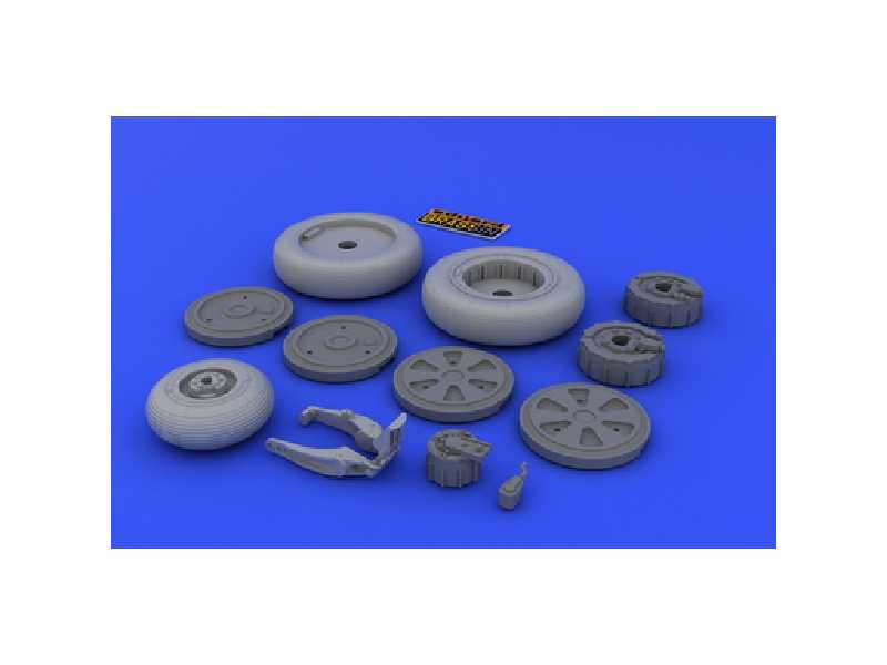 MiG-21 wheels 1/48 - Eduard - żywica i blaszki - zdjęcie 1 MiG-21 wheels 1/48 - Eduard - żywica i blaszki - zdjęcie 1