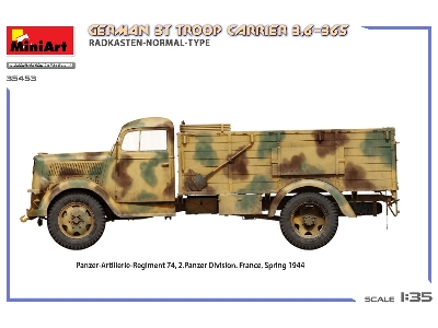 German 3t Troop Carrier 3,6-36s Radkasten-normal-type - zdjęcie 37