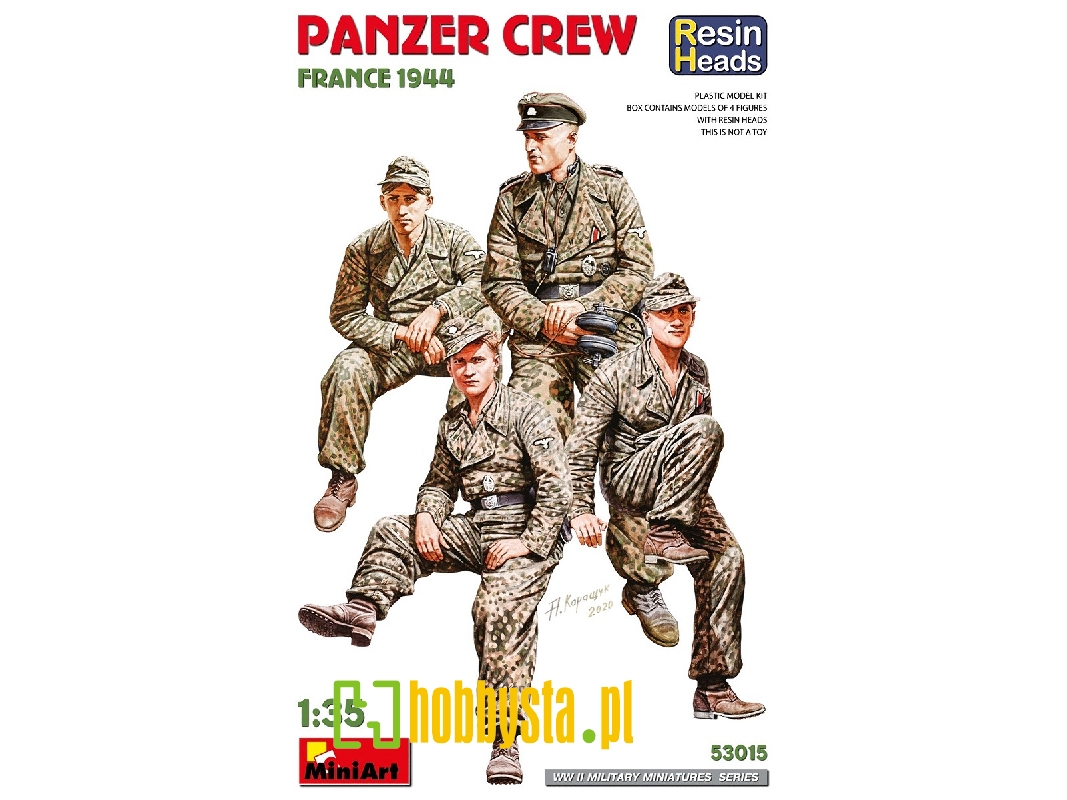 Panzer Crew. France 1944. Resin Heads - zdjęcie 1 Panzer Crew. France 1944. Resin Heads - zdjęcie 1