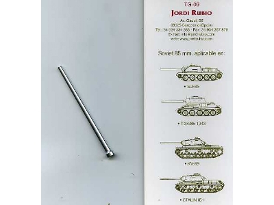 85mm D-5t:t-34/85 Model 1944, Su-85, Kv-85, Is-i - zdjęcie 1