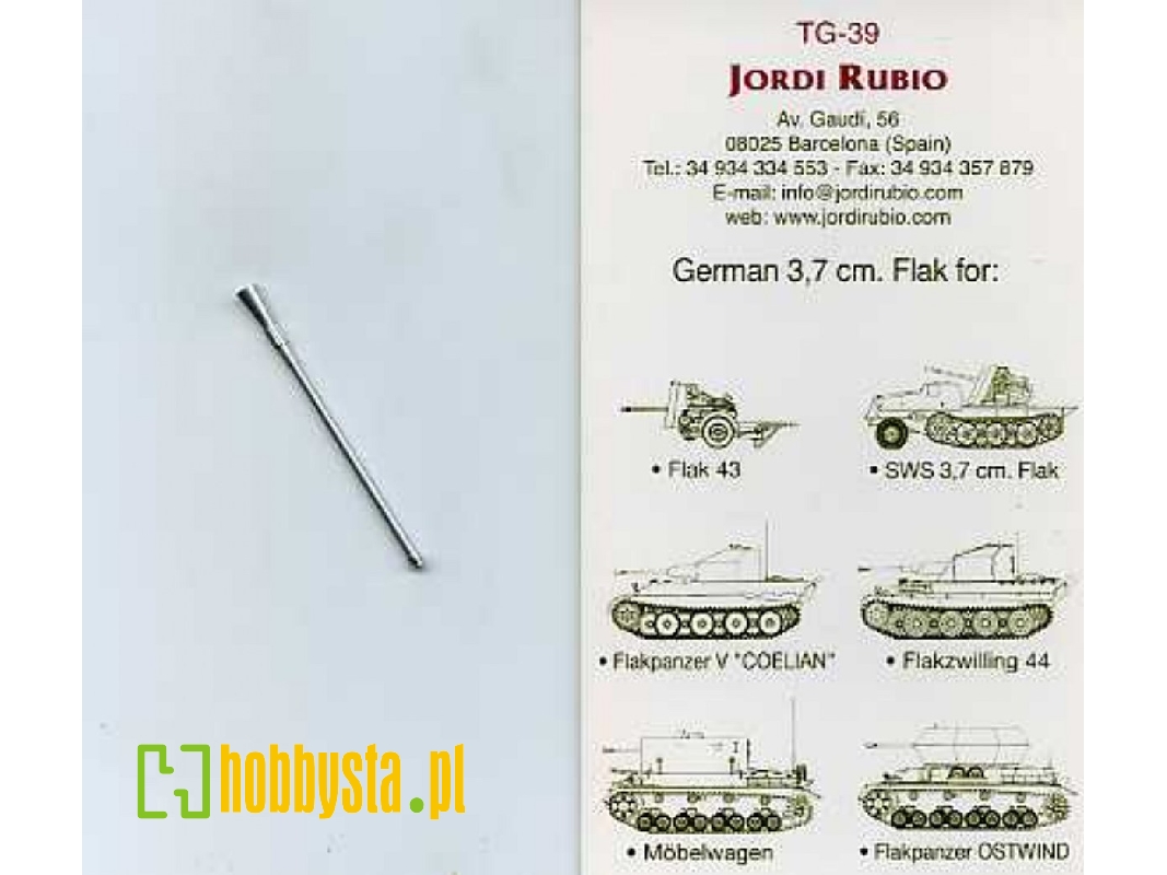Lufa 3,7cm Flak 43 - zdjęcie 1 Lufa 3,7cm Flak 43 - zdjęcie 1