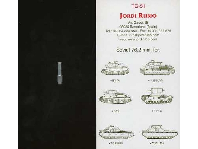 Lufa 76,2mm Bt-7a, T-26a, T-28, T-29, T-35 - zdjęcie 1