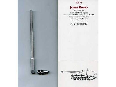 Sturer Emil - 12,8 Cm Gun Barrel (For Trumpeter 00350 Kits) - zdjęcie 1