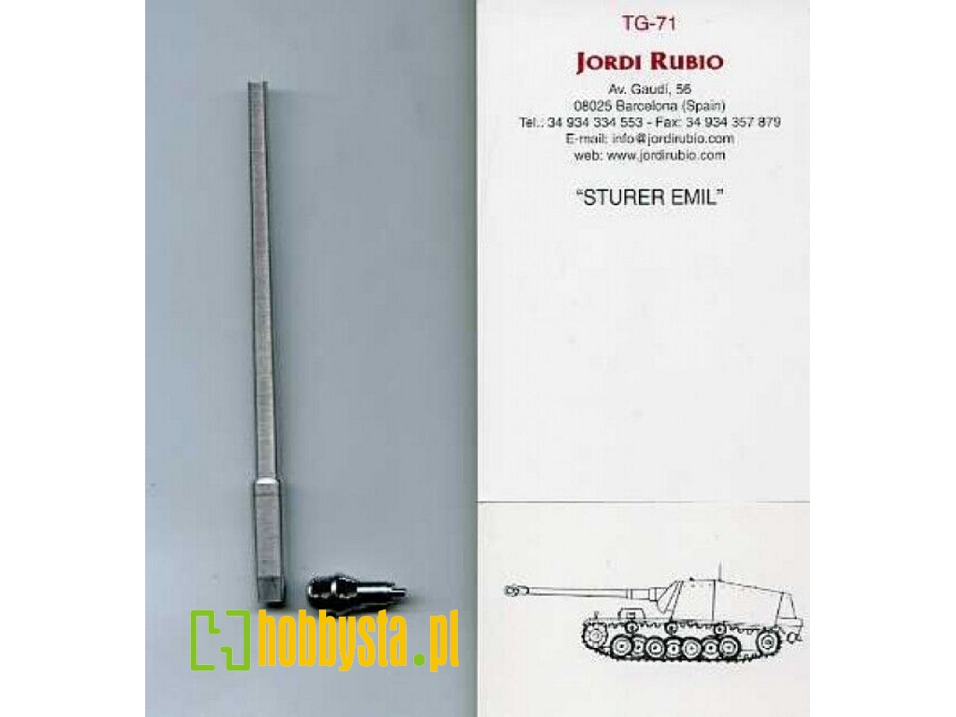 Sturer Emil - 12,8 Cm Gun Barrel (For Trumpeter 00350 Kits) - zdjęcie 1