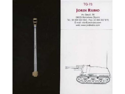 German 39(H) 10.5cm Lefh18(Sf) Gun Barrel (For Trumpter 00353 Kit) - zdjęcie 1