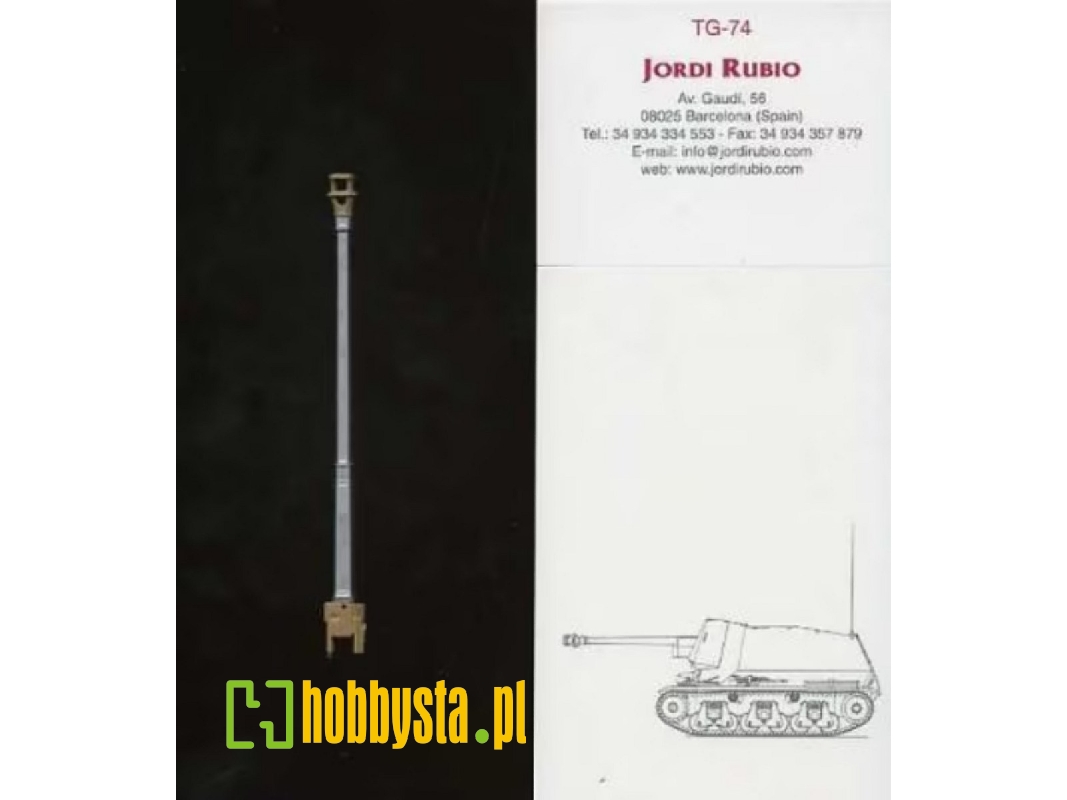 German Panzerjager 39(H) Gun Barrel (For Trumpeter 00354 Kit) - zdjęcie 1 German Panzerjager 39(H) Gun Barrel (For Trumpeter 00354 Kit) - zdjęcie 1