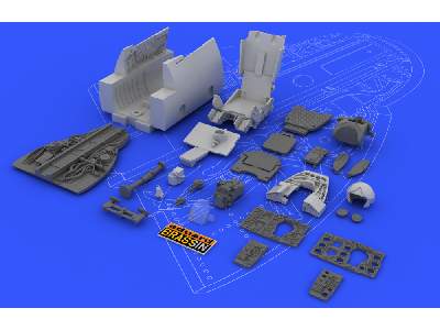  MiG-21BIS interior 1/48 - Eduard - żywica i blaszki - zdjęcie 8