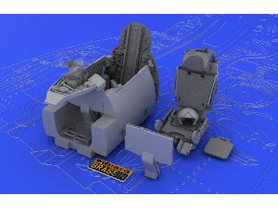  MiG-21MF interior late 1/48 - Eduard - żywica i blaszki - zdjęcie 6