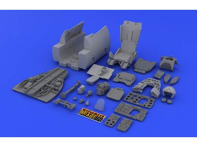  MiG-21MF interior late 1/48 - Eduard - żywica i blaszki - zdjęcie 8