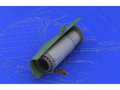  MiG-21MF/ SMT exhaust nozzle 1/48 - Eduard - żywica i blaszki - zdjęcie 2