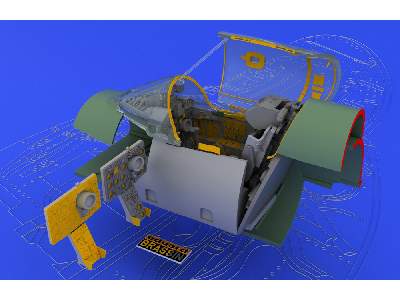  MiG-21SMT interior 1/48 - Eduard - żywica i blaszki - zdjęcie 2