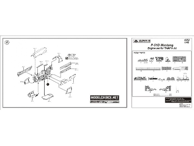 P-51D Mustang engine set - Tamiya - zdjęcie 2