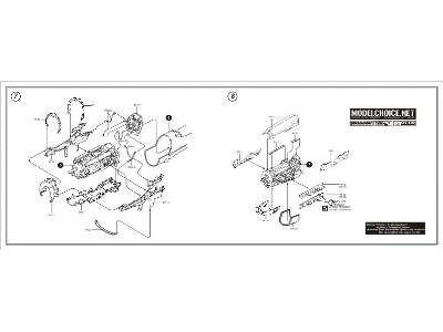P-51B/C Mustang engine set - Tamiya - zdjęcie 3