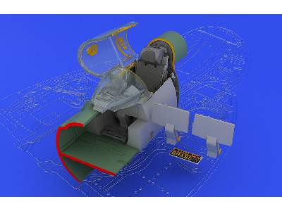  MiG-21SMT interior 1/48 - Eduard - żywica i blaszki - zdjęcie 3