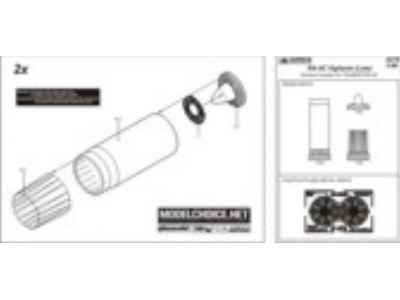 RA-5C exhaust nozzles - late version - Trumpeter - zdjęcie 2