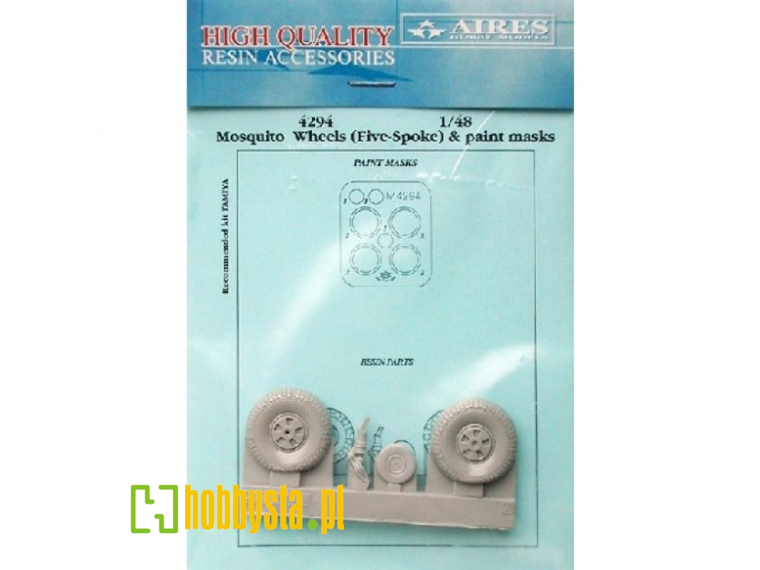 Mosquito wheels + paint mask - Tamiya - zdjęcie 1 Mosquito wheels + paint mask - Tamiya - zdjęcie 1