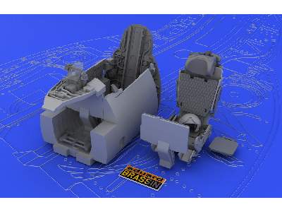  MiG-21SMT interior 1/48 - Eduard - żywica i blaszki - zdjęcie 7