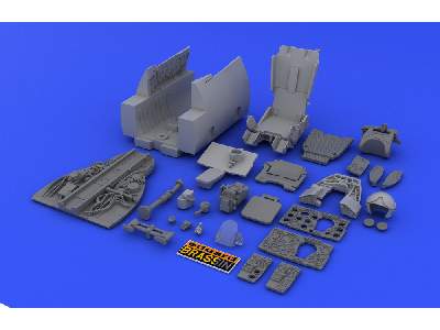  MiG-21SMT interior 1/48 - Eduard - żywica i blaszki - zdjęcie 8