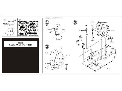 Focke-Wulf Fw 190D cockpit set - Hasegawa - zdjęcie 2