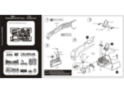 Kawasaki Ki 45 Toryu cockpit set - Hasegawa - zdjęcie 2