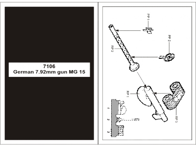 German 7,92mm gun MG 15  - zdjęcie 2