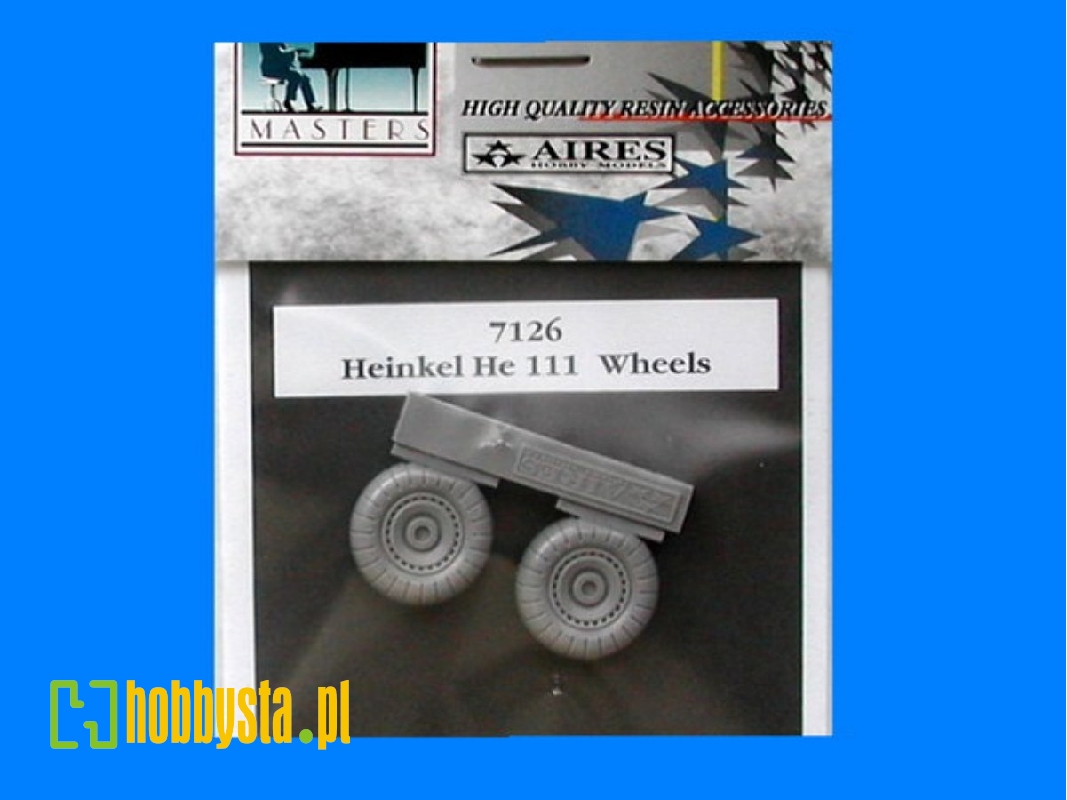 He-111H wheels + paint mask - Hasegawa - zdjęcie 1