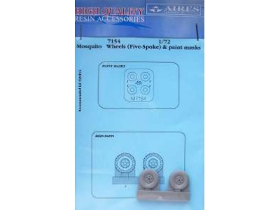 Mosquito wheels + paint mask - Tamiya - zdjęcie 1