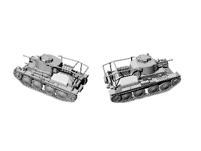 Niemiecki lekki czołg Pz.Kpfw 38(t) Ausf E/F - zdjęcie 4