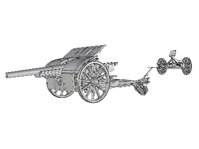 Cannone Da105/28 With Carrello Elastico Trailer - zdjęcie 8