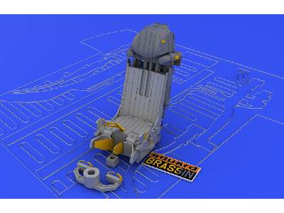  MiG-29 seat late 1/48 - Academy Minicraft - żywica i blaszki - zdjęcie 5