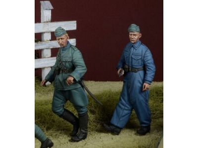 Dutch Nco & Armoured Car Crewman Walking, Holland 1940 - zdjęcie 1
