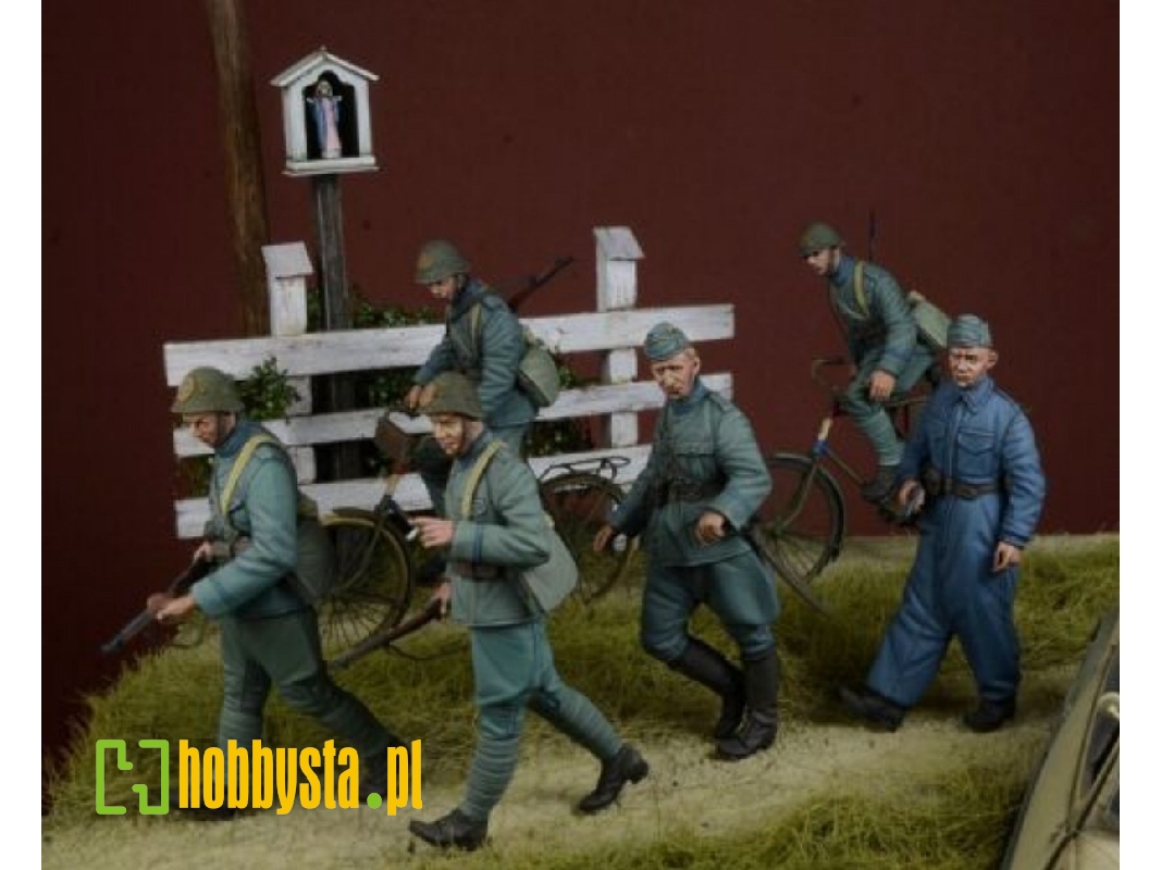 'for Queen & Country' Special Edition Set - Wwii Dutch Soldiers 1940 (6 Figures + 2 Bicycles) - zdjęcie 1 'for Queen & Country' Special Edition Set - Wwii Dutch Soldiers 1940 (6 Figures + 2 Bicycles) - zdjęcie 1