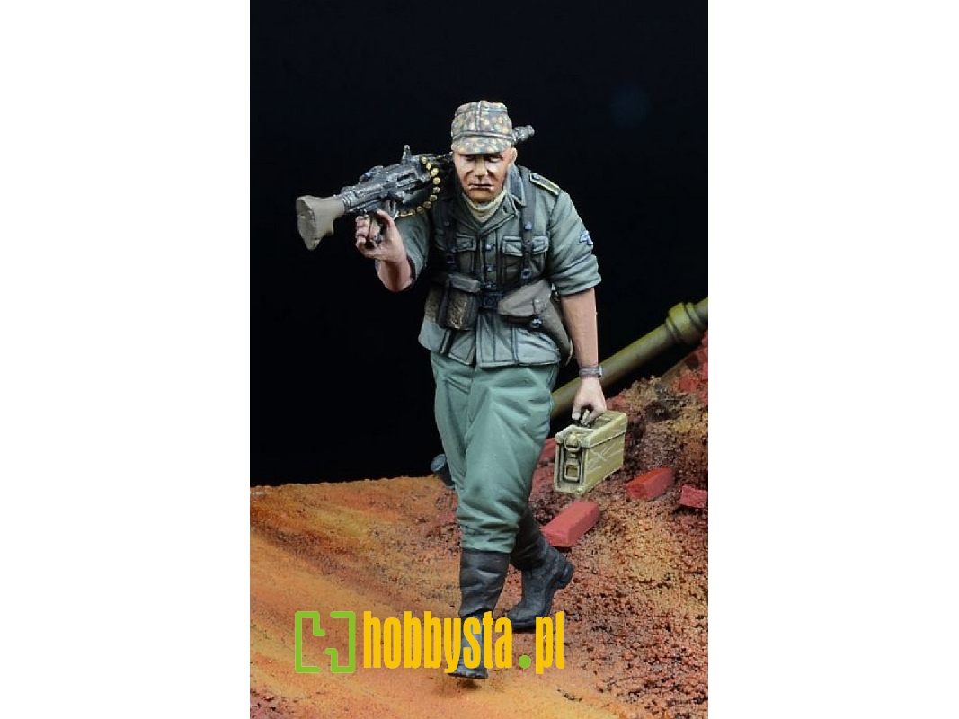 Waffen Ss Mg 34 Gunner Walking 1943-45 - zdjęcie 1 Waffen Ss Mg 34 Gunner Walking 1943-45 - zdjęcie 1